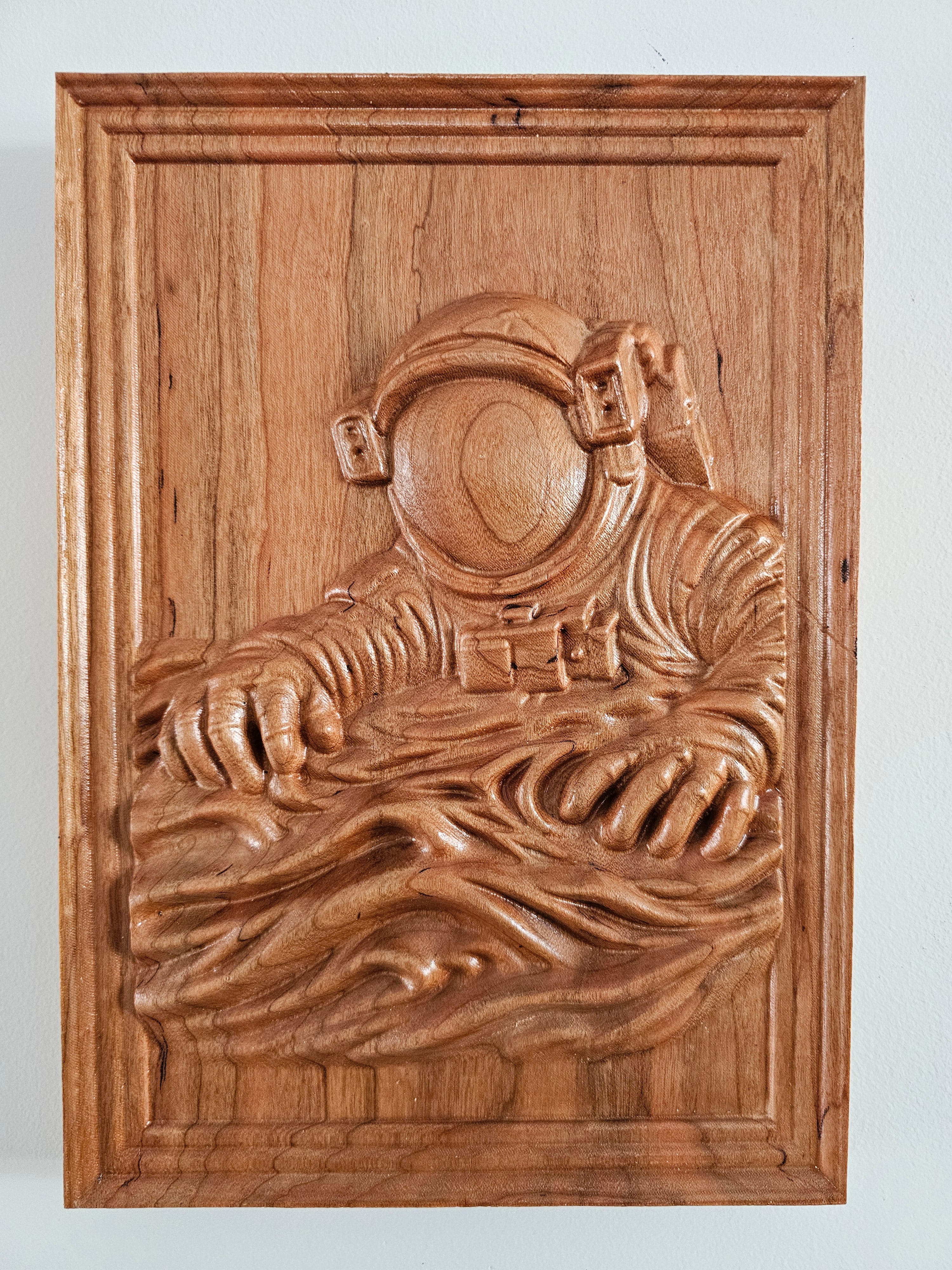 Falling Astronaut Wood Wall Art
