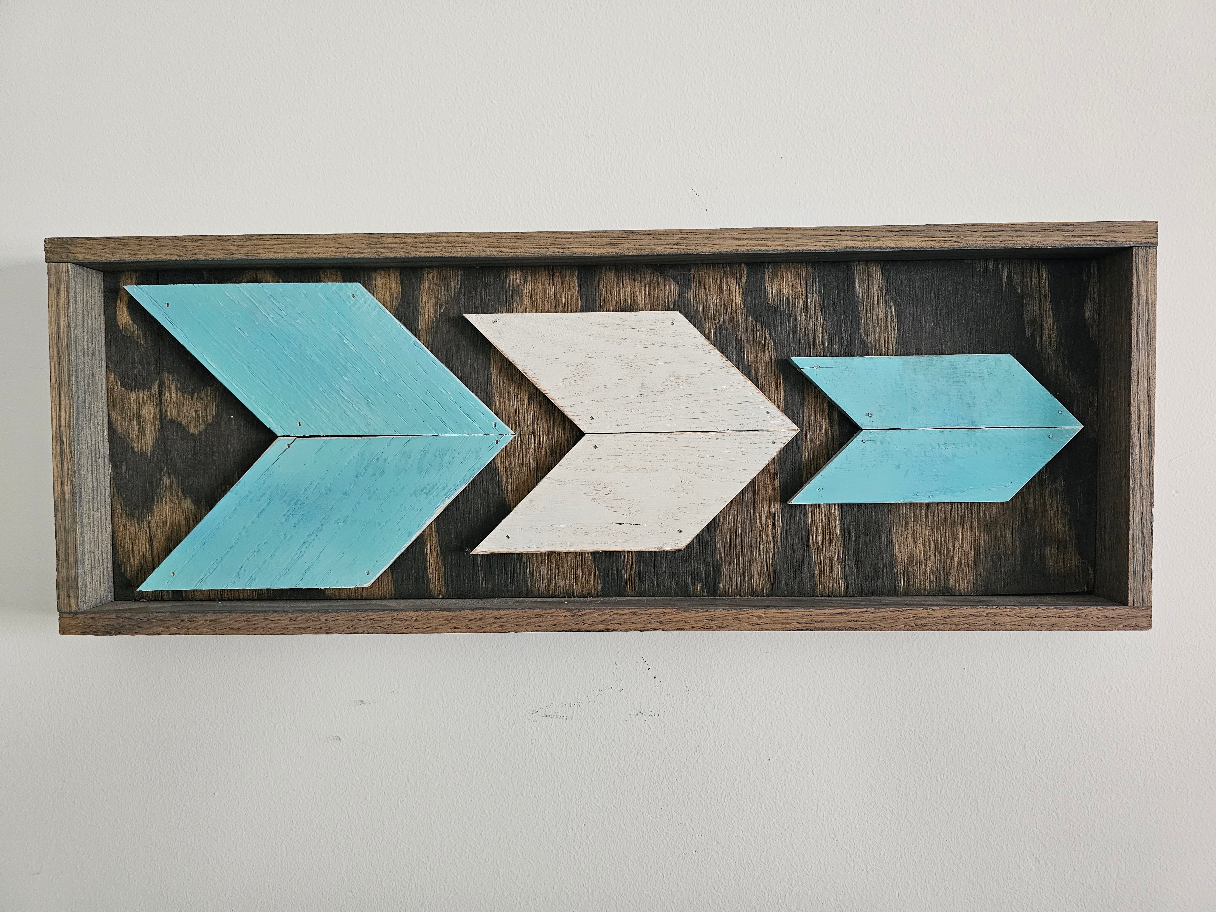 Chevron Arrow Wood Wall Art
