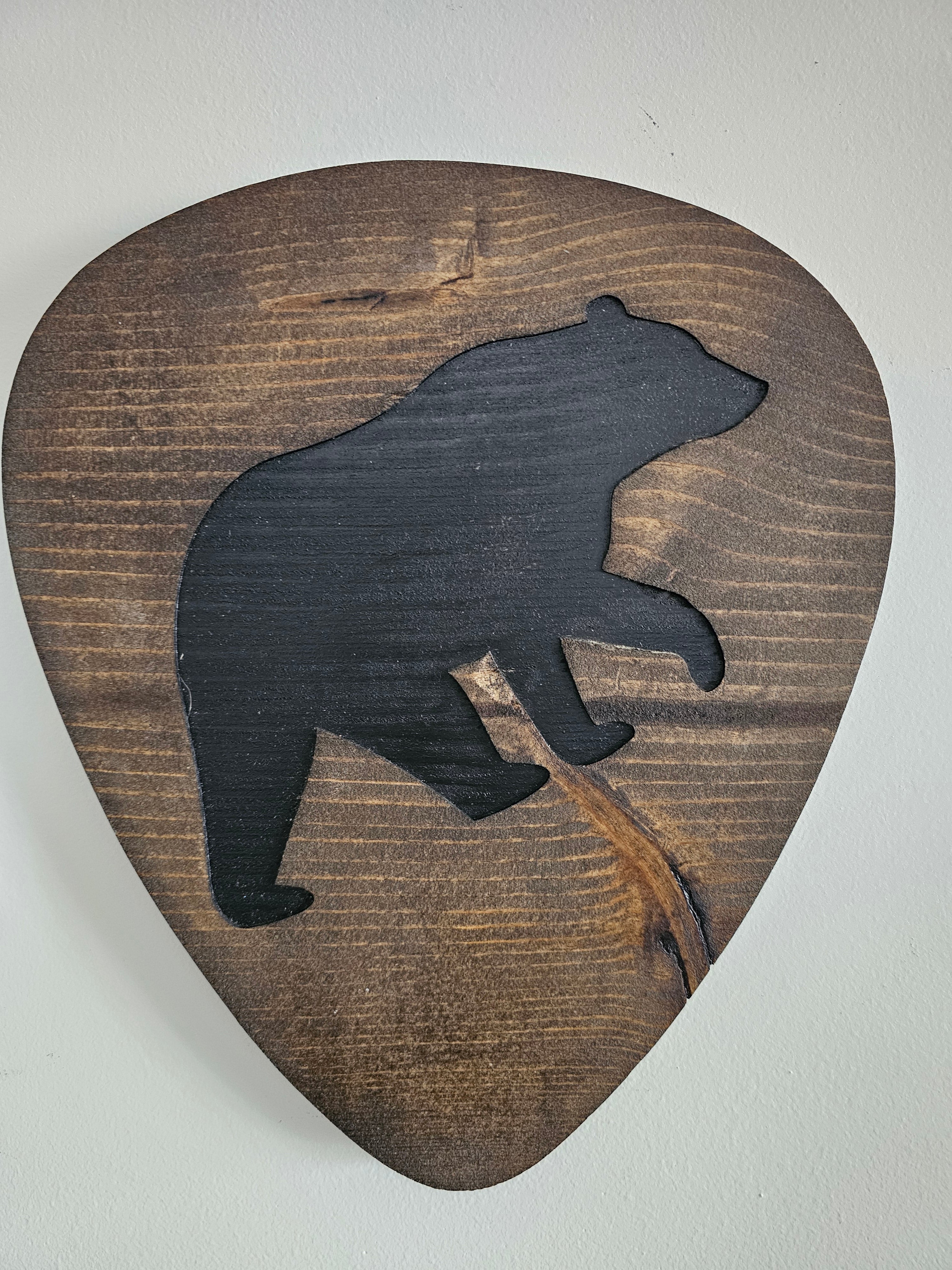 Bear Guitar Pick Wall Art