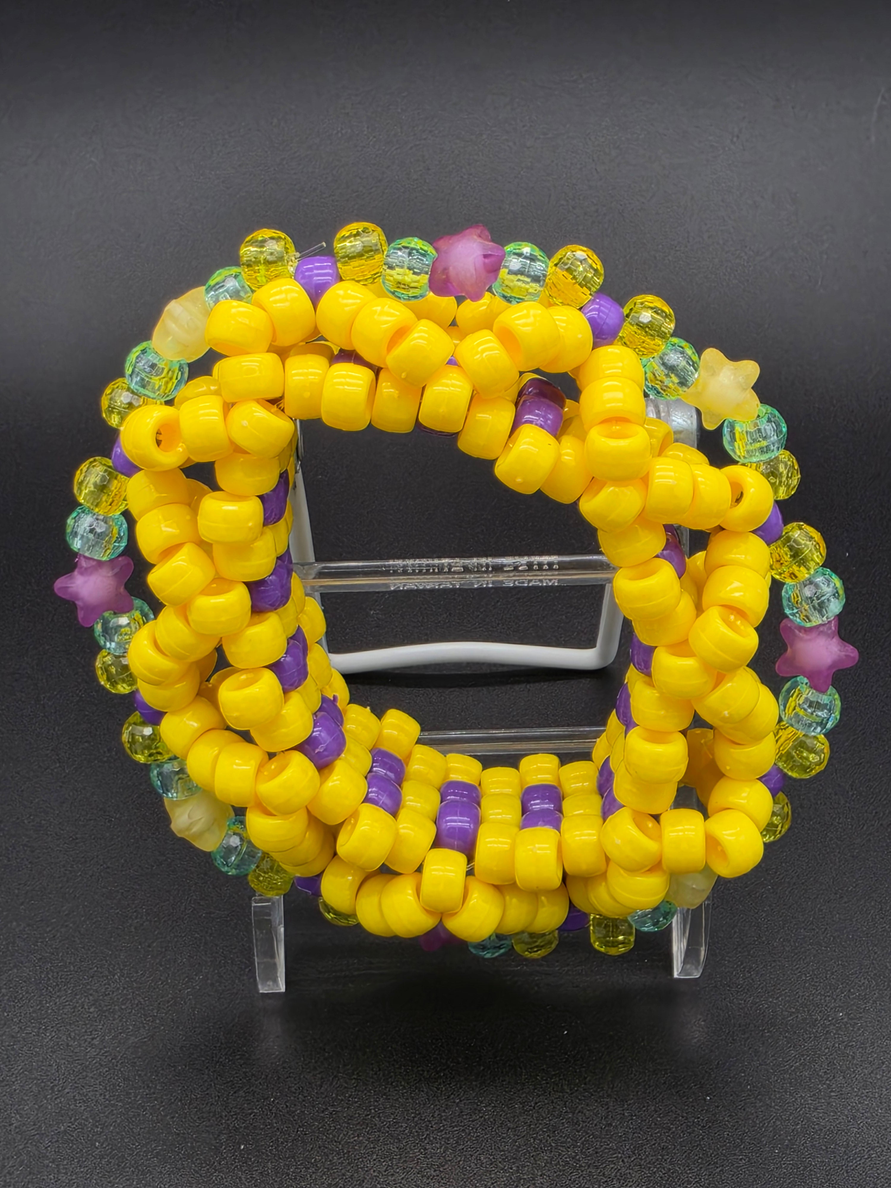 Mardi Gras Kandi Cuff