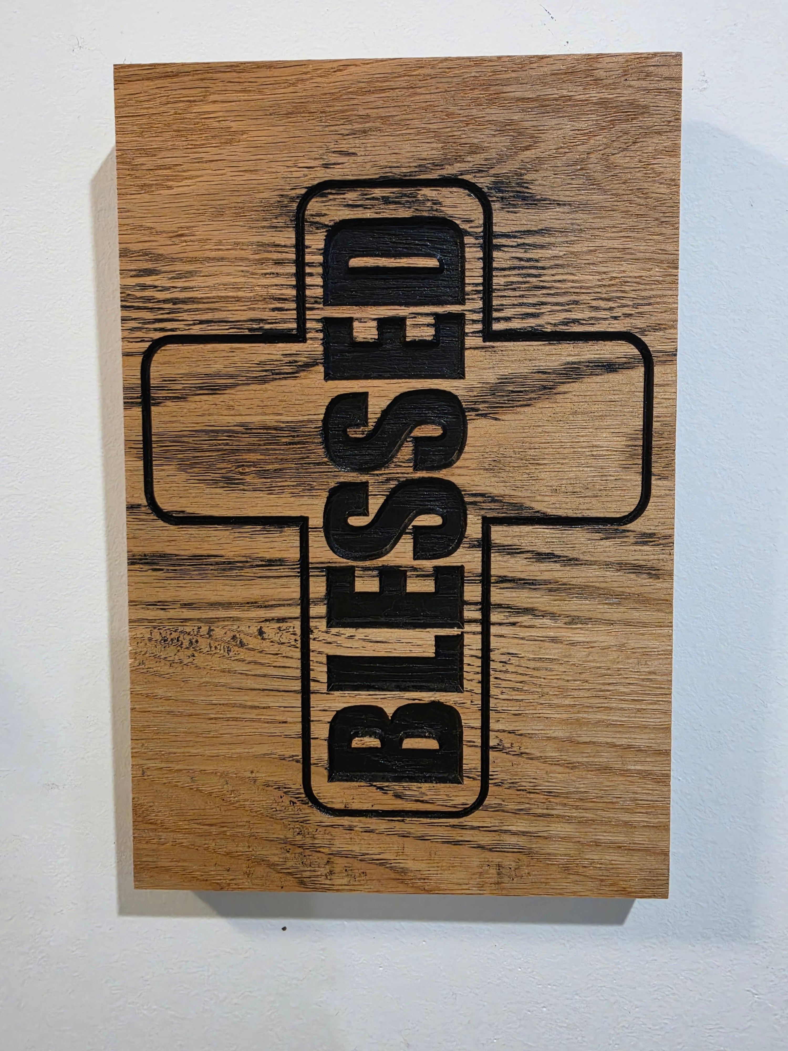 Blessed Cross Wood Wall Art