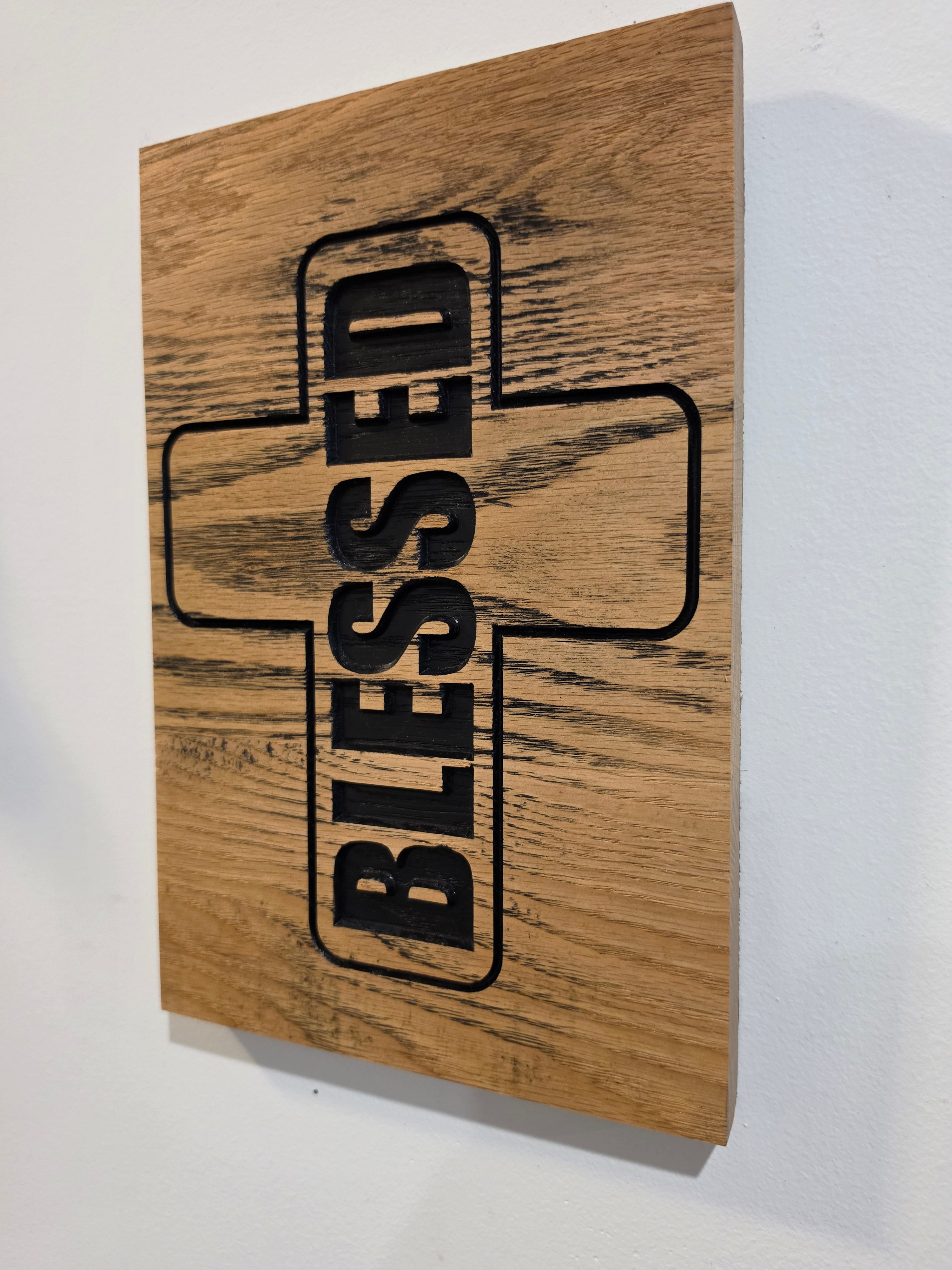 Blessed Cross Wood Wall Art