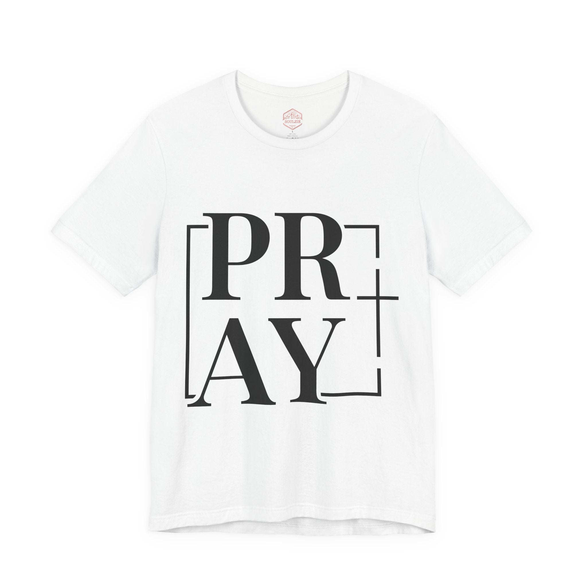 Pray Graphic Tee — Minimal Christian Faith T‑Shirt