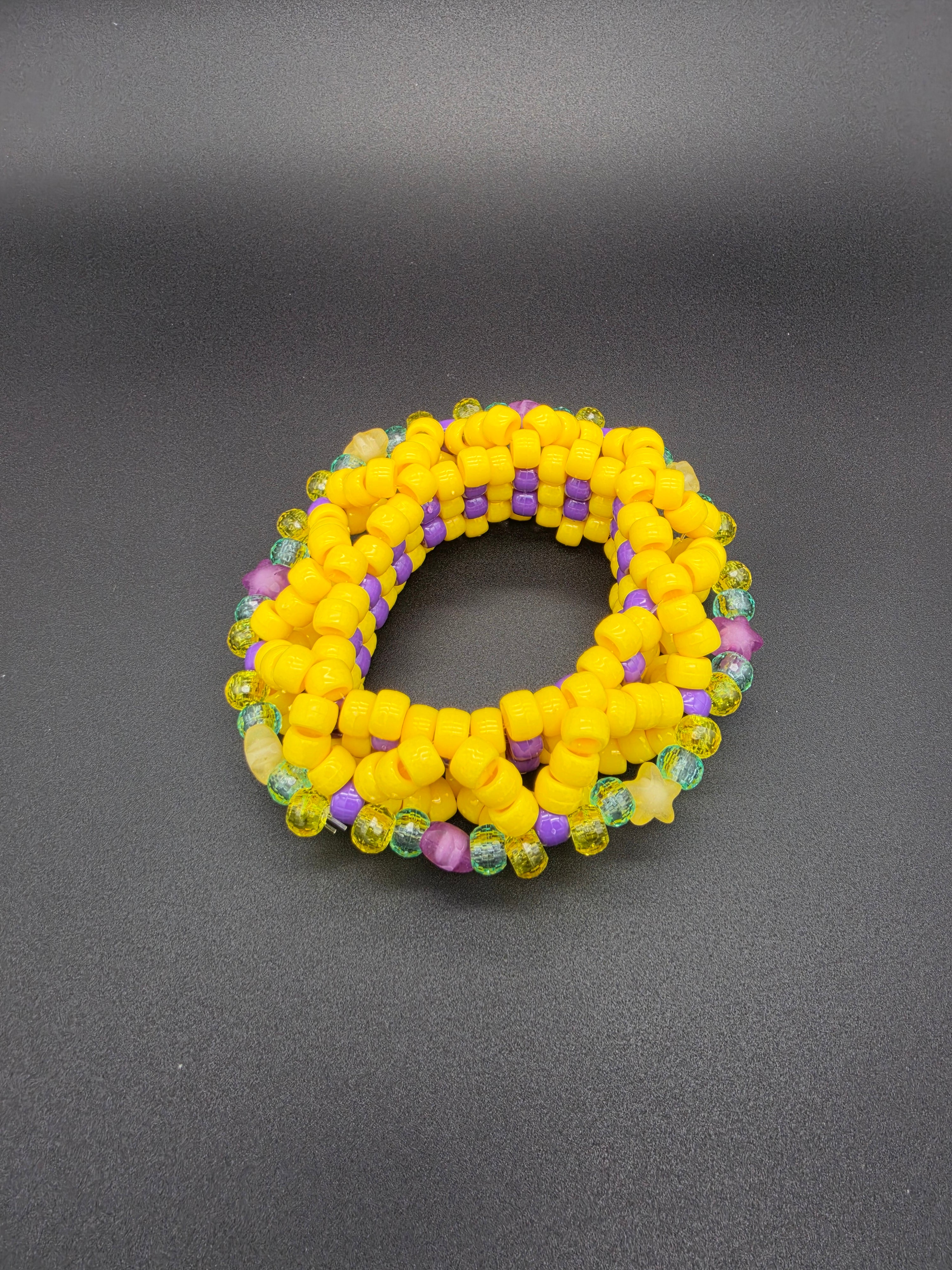 Mardi Gras Kandi Cuff