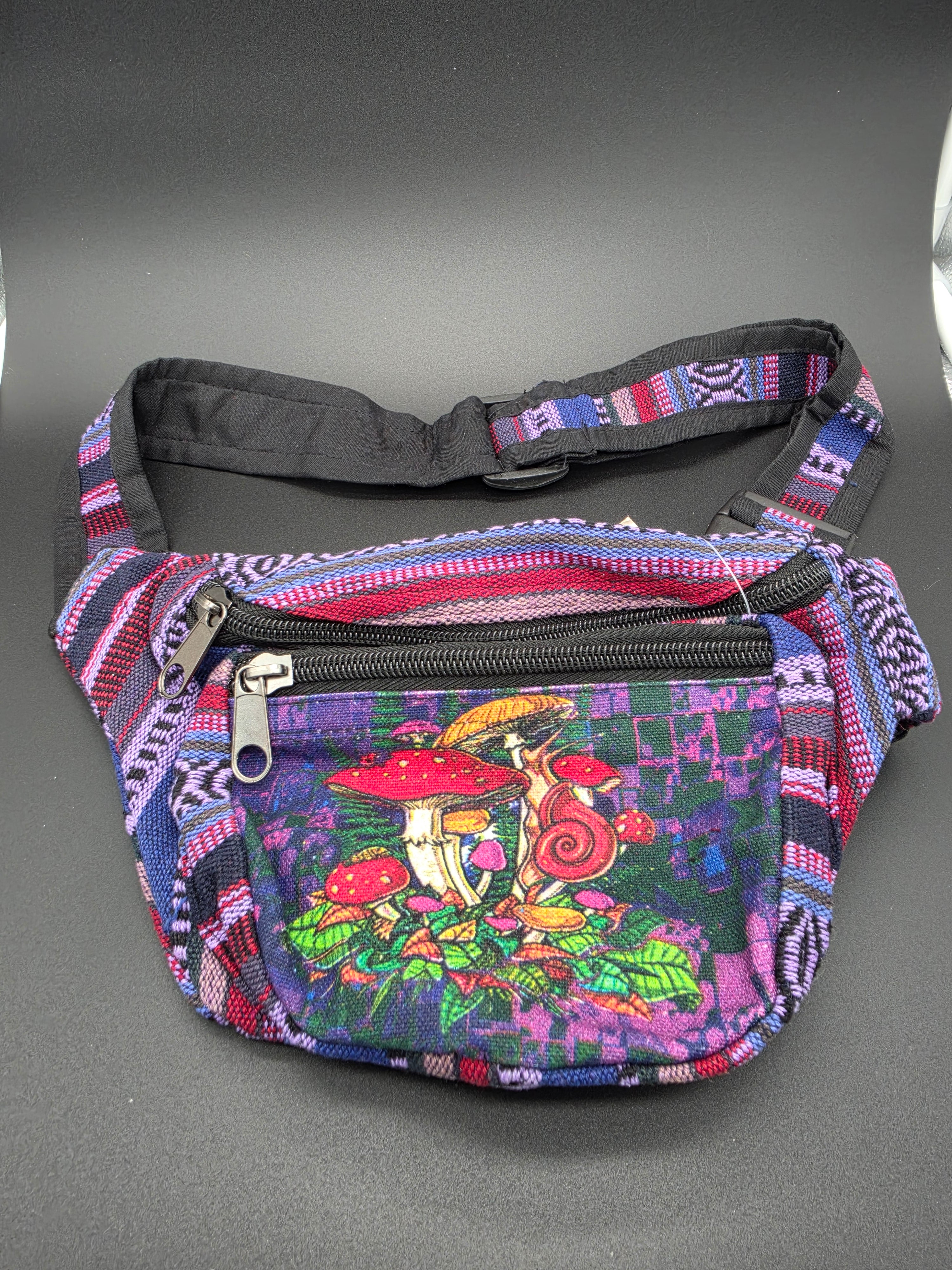 Psychedelic Print Fanny Pack – Boho Festival Belt Bag