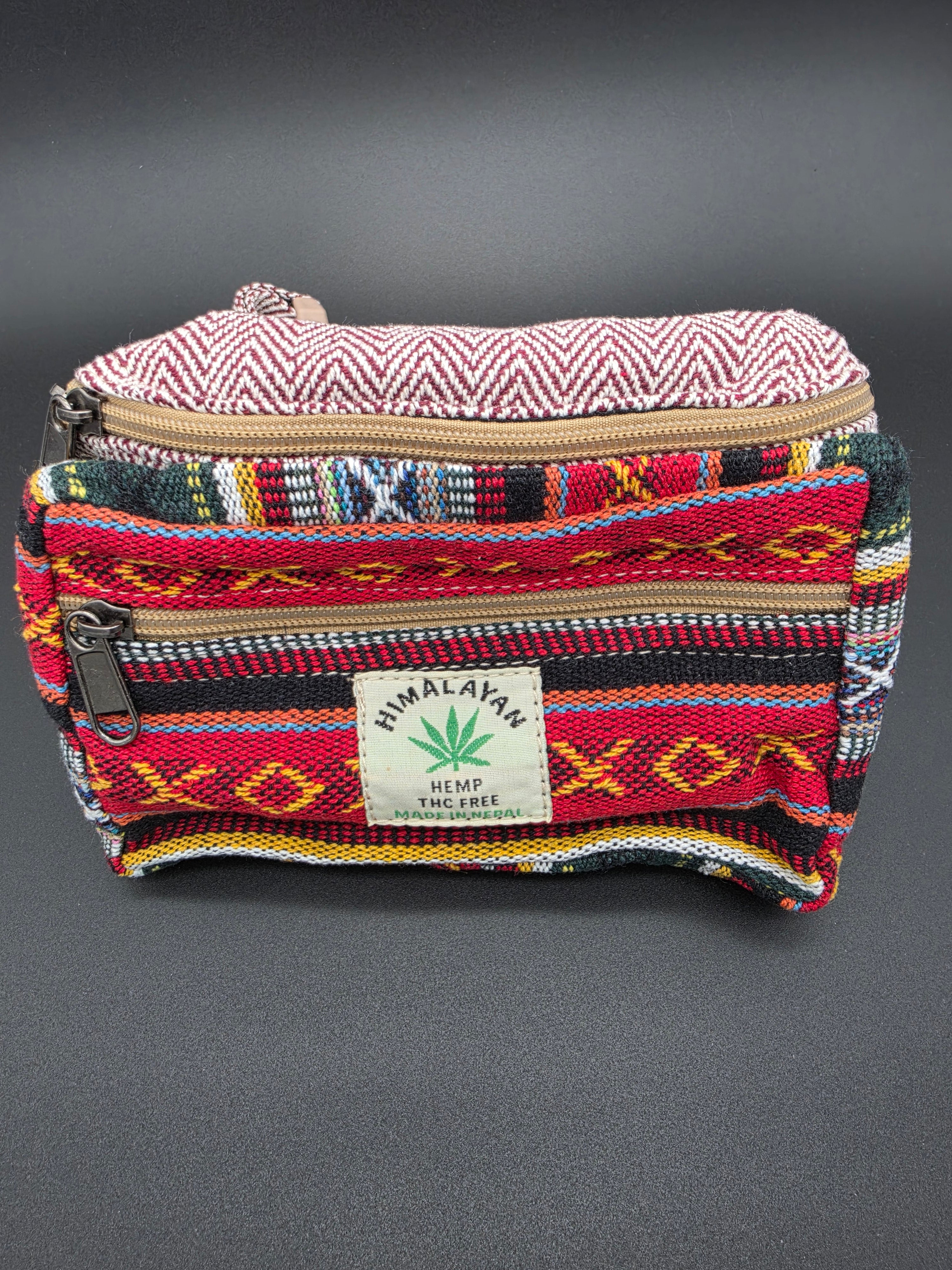 Hemp Tribal Stripe Fanny Pack – Boho Belt Bag